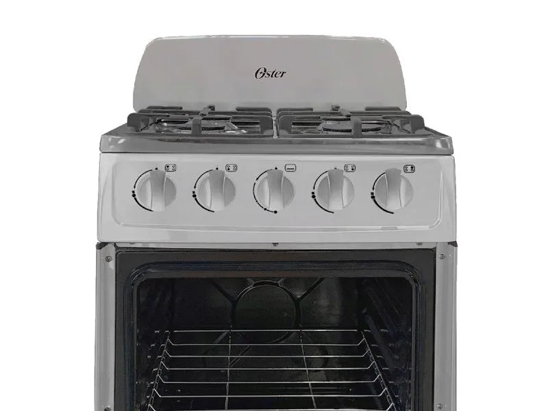 Cocina Oster de gas de 4 quemadores 20 pulgadas acero inoxidable