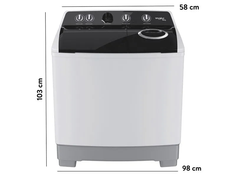 Lavadora Whirlpool WLD1425FP semi automática color blanco capacidad 14 kg
