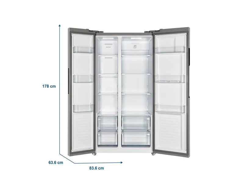 Refrigeradora Oster puerta de vidrio nego - Os-Sbss1502Egbi