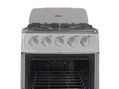 Cocina Oster de gas de 4 quemadores 20 pulgadas acero inoxidable