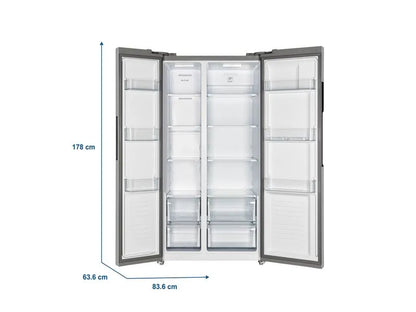 Refrigeradora Oster puerta de vidrio nego - Os-Sbss1502Egbi