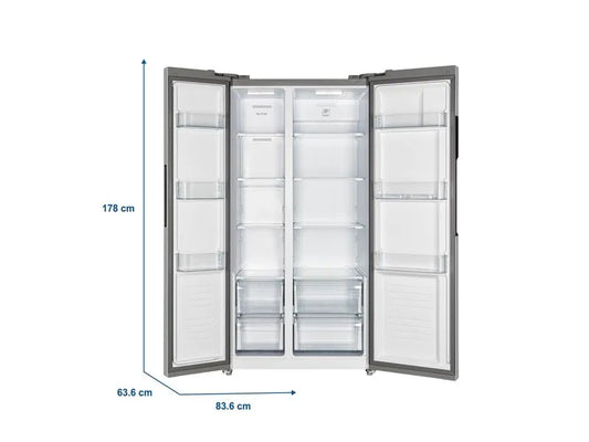 Refrigeradora Oster puerta de vidrio nego - Os-Sbss1502Egbi