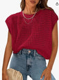 PRETTYGARDEN - Tops de mujer para primavera 2025, camisas de verano, suéter de crochet con mangas cortas, ropa bonita para vacaciones en la playa